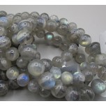 10-12 mm Gemstone Round Bead Bracelet - 10 pcs Pack - Labradorite
